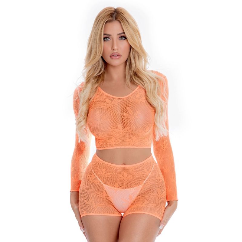 Leaf It To Me Short Set Orange image 1
