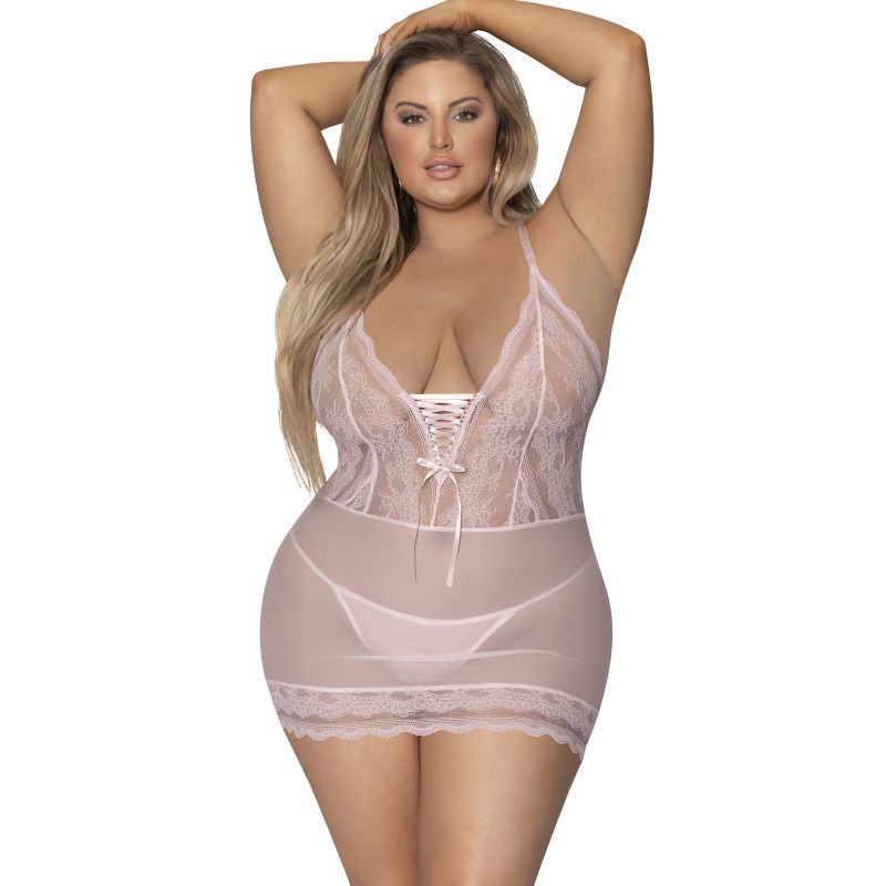 Lace Chemise and G-String Blush image 7