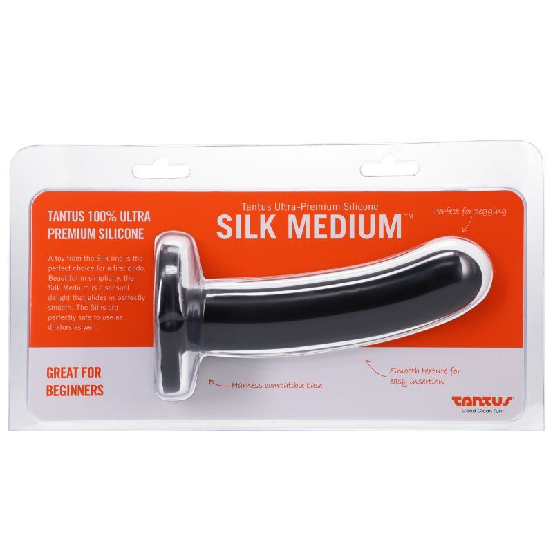 Silk Dildo Medium Onyx image 4
