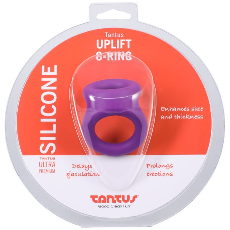 Uplift Silicone Cock Ring Lilac image 5