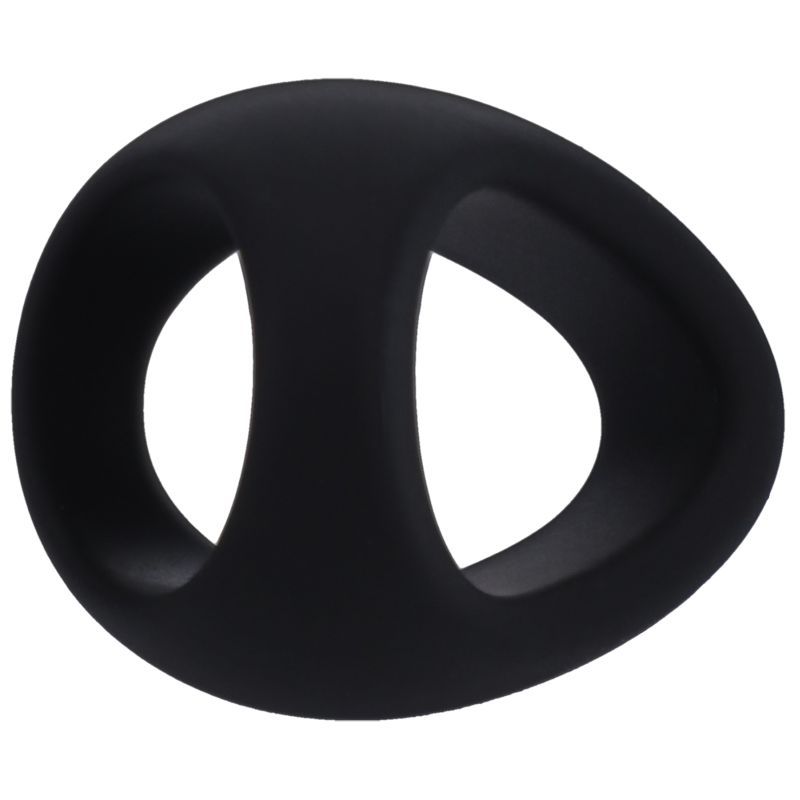 Stirrup Silicone Cock Ring Onyx image 2