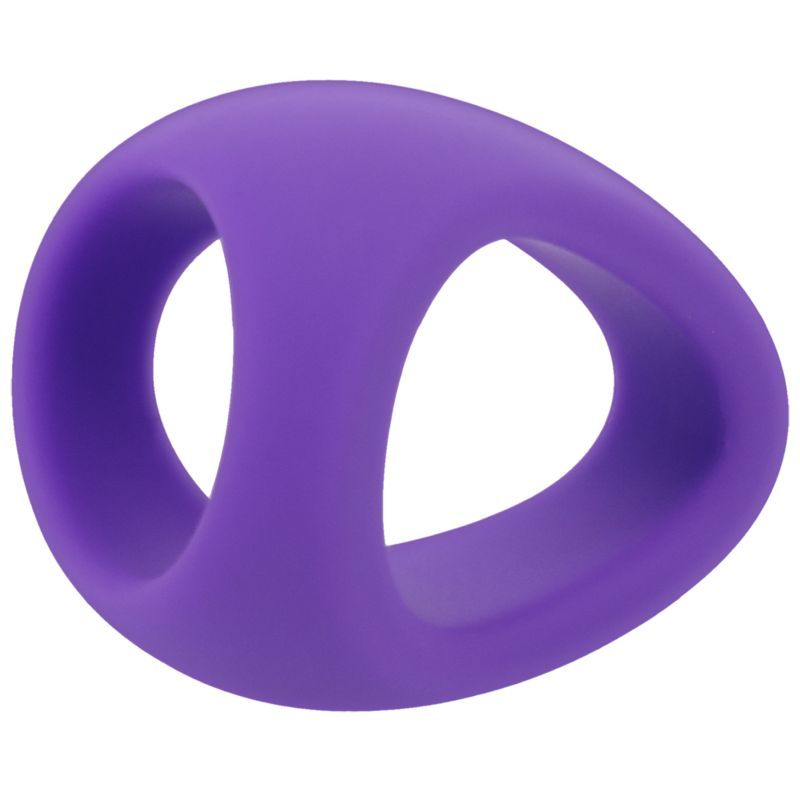 Stirrup Silicone Cock Ring Lilac image 2