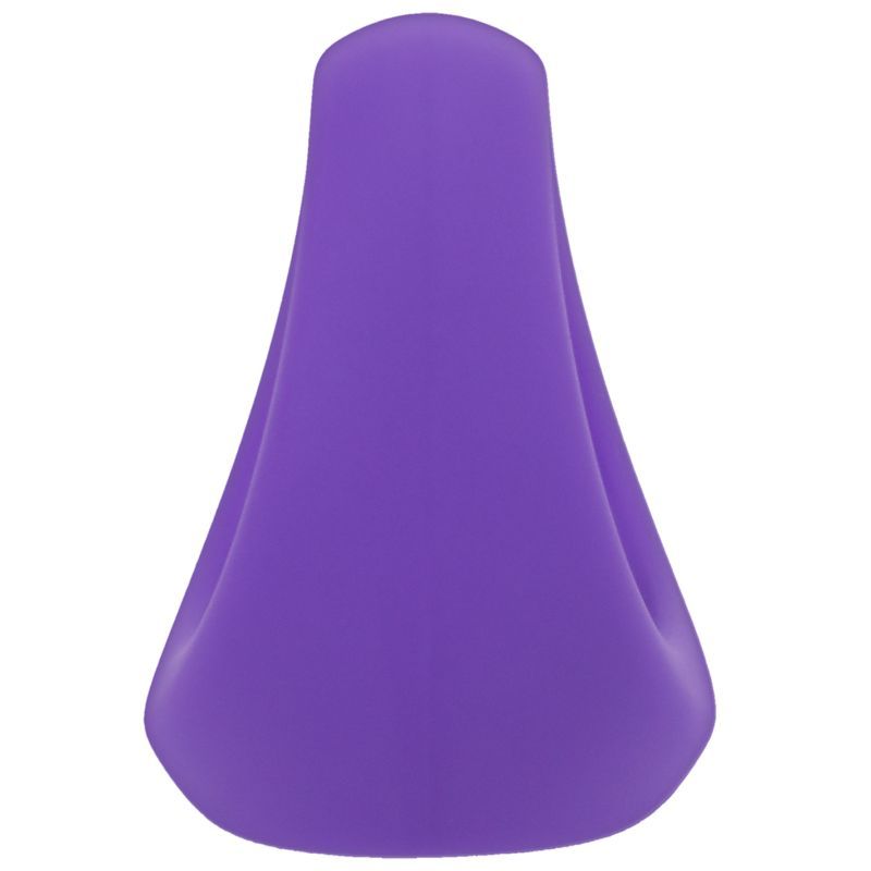 Stirrup Silicone Cock Ring Lilac image 3