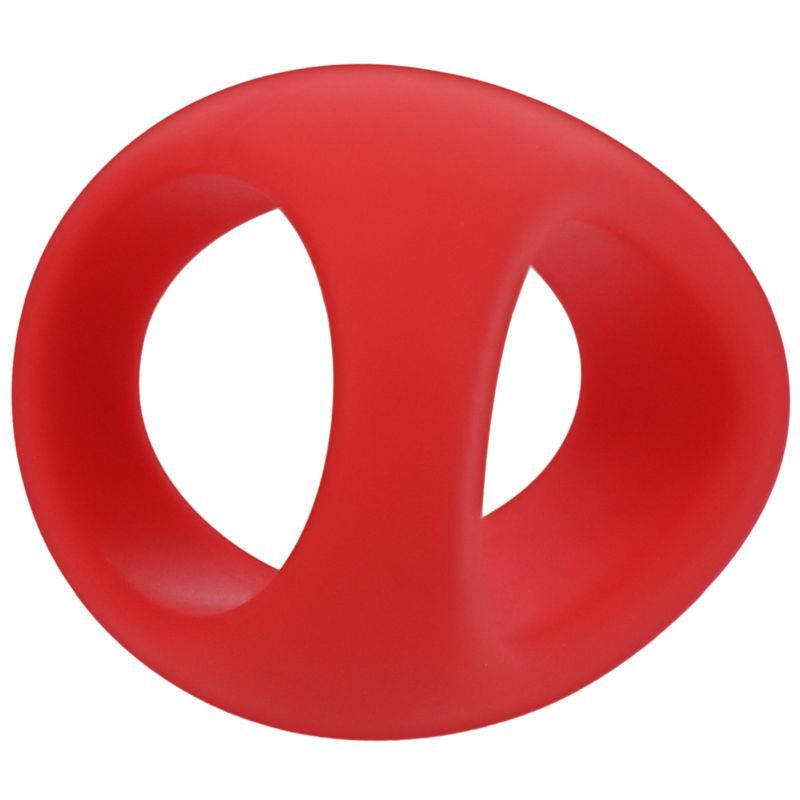 Stirrup Silicone Cock Ring Crimson image 2