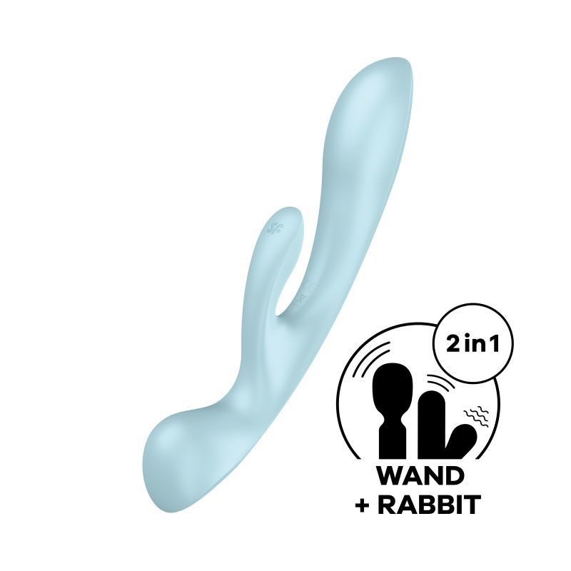 Satisfyer Triple Oh Light Blue image 1