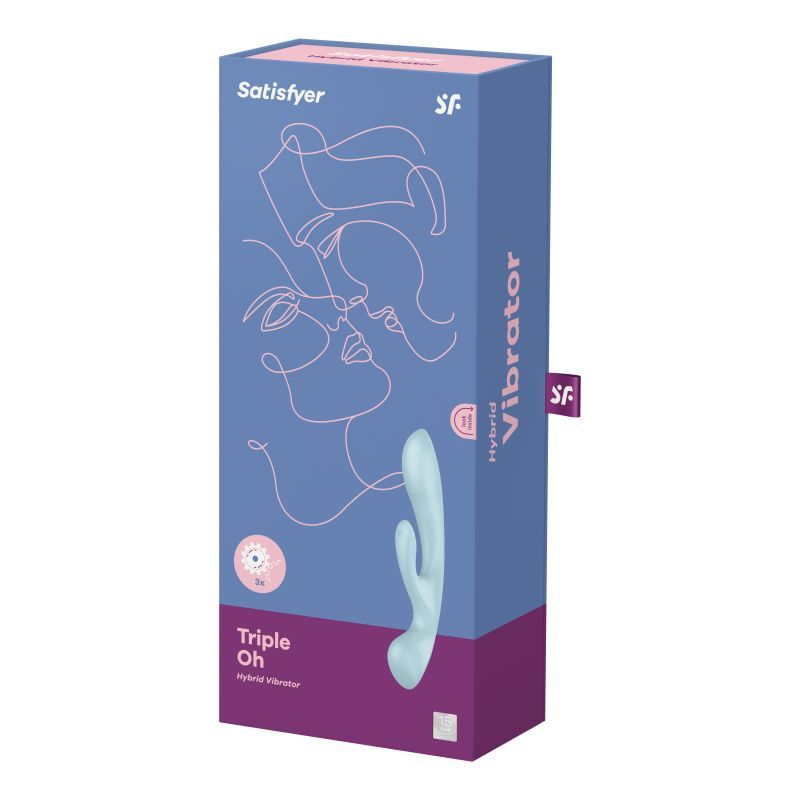 Satisfyer Triple Oh Light Blue image 4