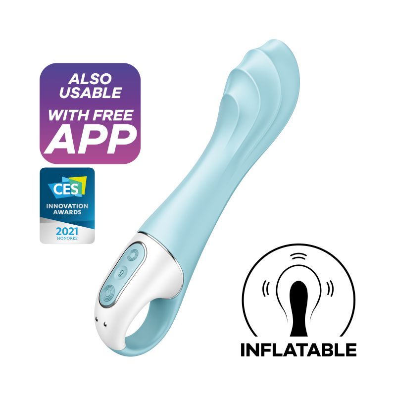 Satisfyer Air Pump Vibrator 5+ Blue image 7