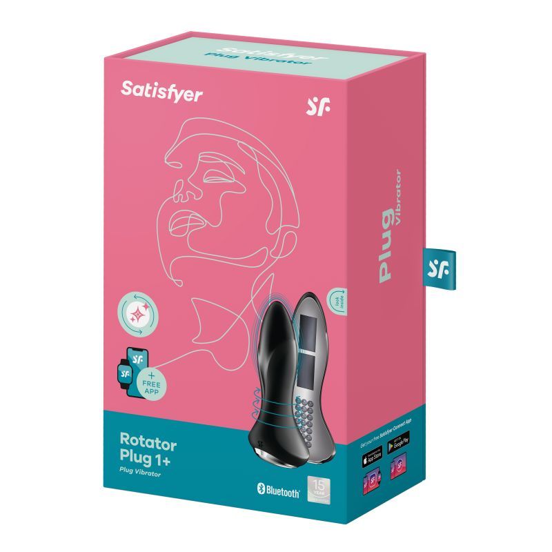 Satisfyer Rotator Plug 1+ Black image 3