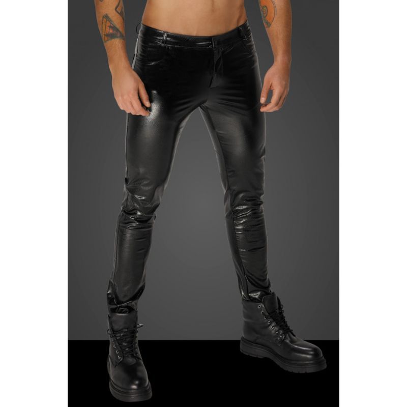 Snake Wetlook Long Pants with Back Pockets image 1