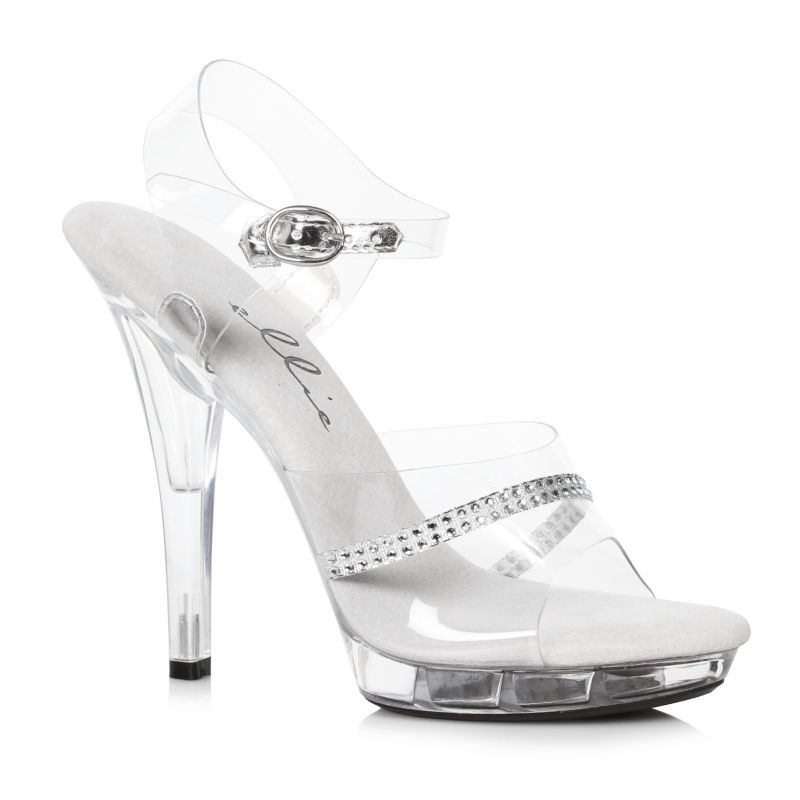 Clear Rhinestone Sandal 5in image 2