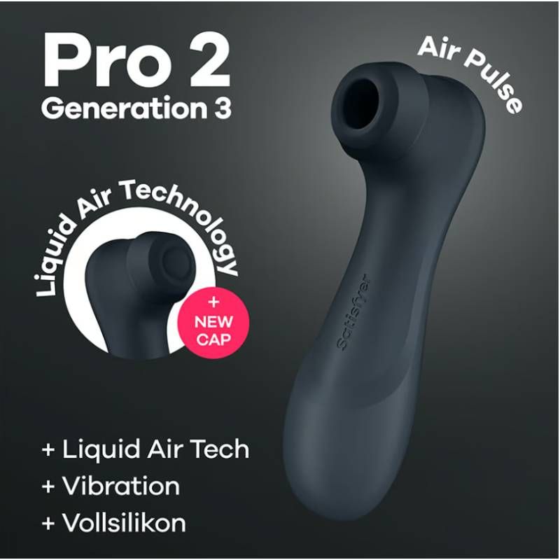 Satisfyer Pro 2 Gen 3 Clitoral Stimulator Black image 3