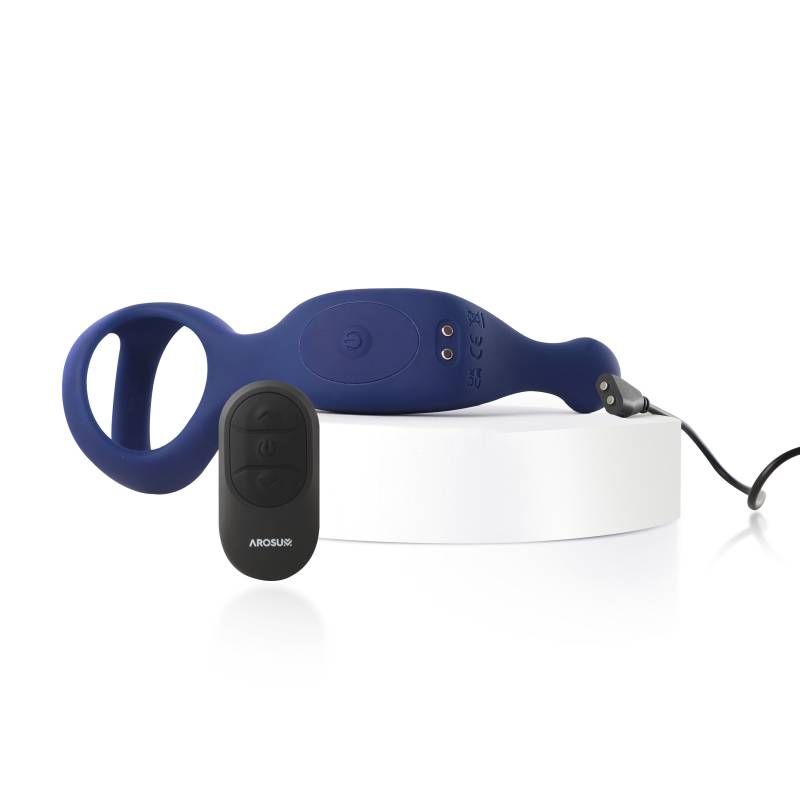 Underquaker Vibrating Anal Probe with Cockring and Remote image 3