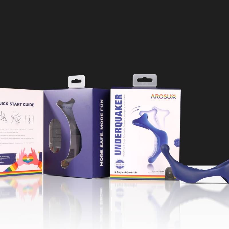 Underquaker Vibrating Anal Probe with Cockring and Remote image 5