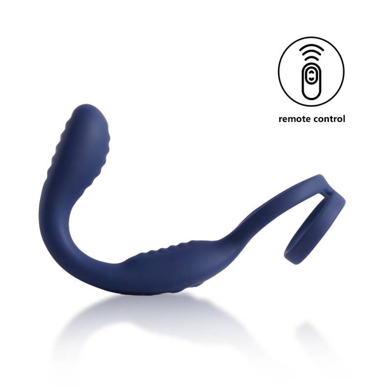 VibraDuo Vibrating Anal Probe and Perineum Stim with Cockring image 2
