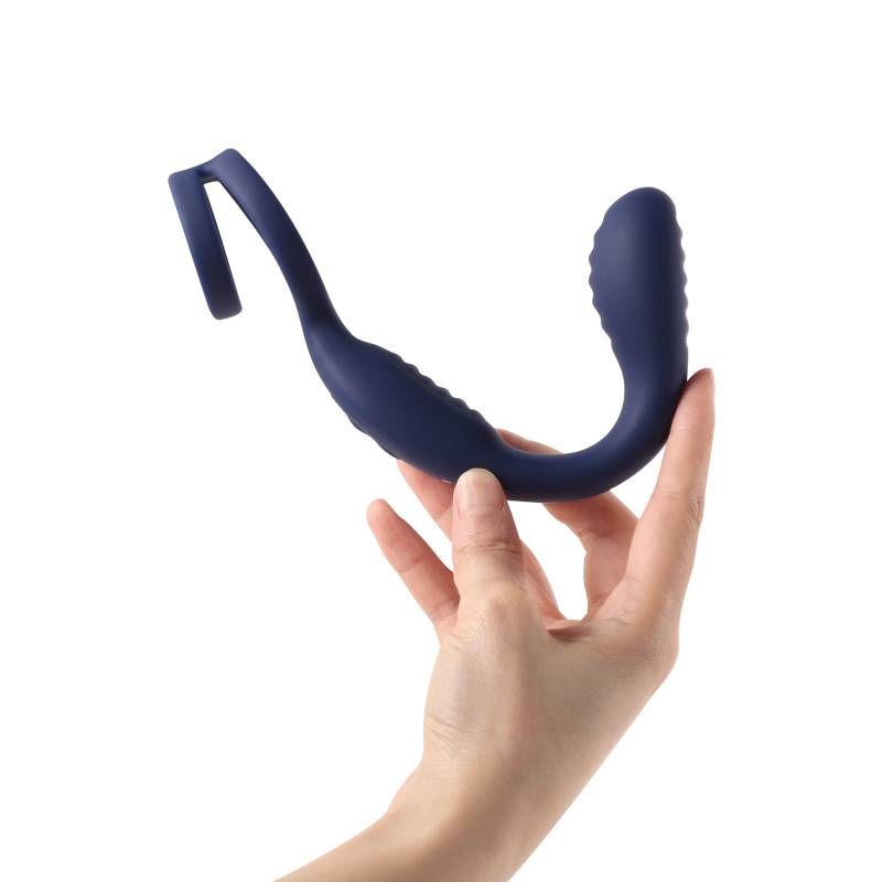 VibraDuo Vibrating Anal Probe and Perineum Stim with Cockring image 5