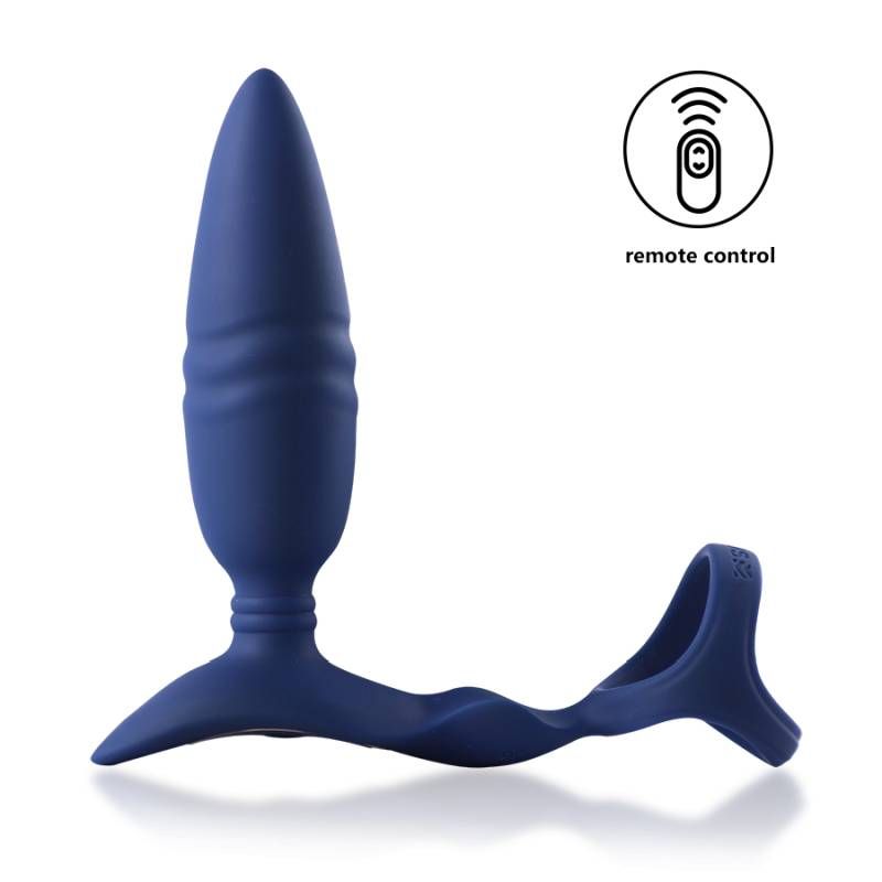 Ring n Rear Dual Thrusting Anal Probe with Cockring and Remote image 2