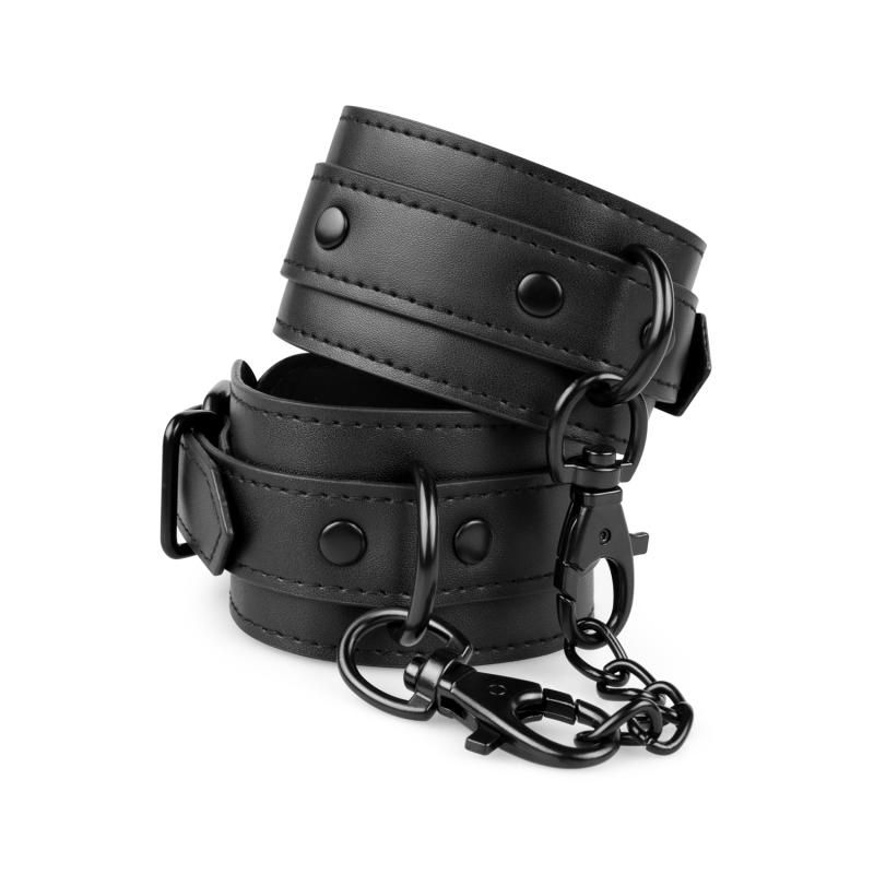Faux Leather Handcuffs Black image 2