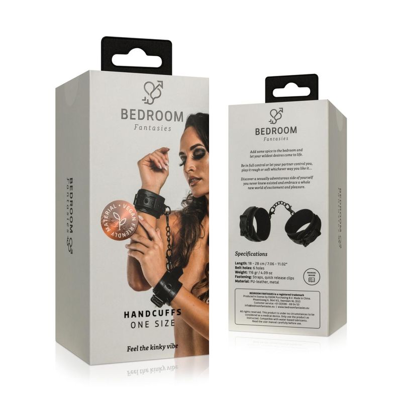 Faux Leather Handcuffs Black image 6