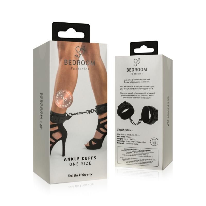 Faux Leather Ankle Cuffs Black image 6