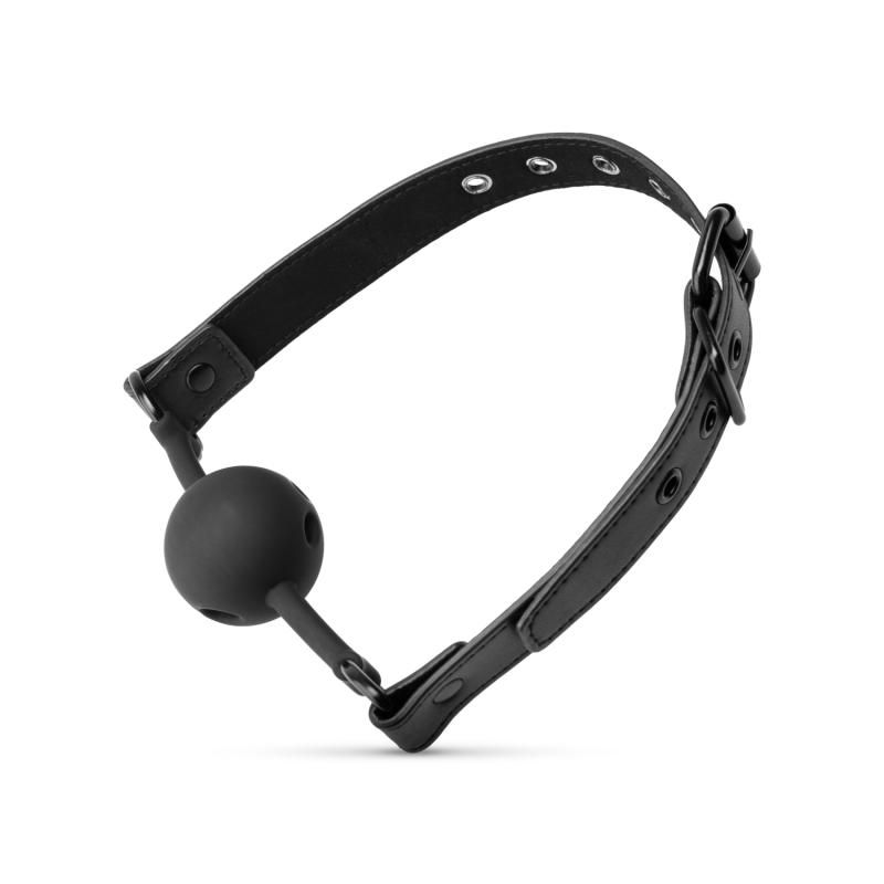 Breathable Silicone Ball Gag Black image 1