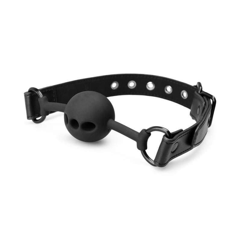 Breathable Silicone Ball Gag Black image 4