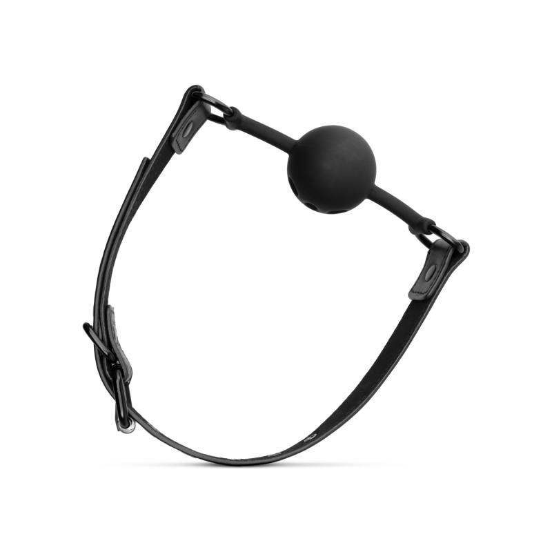 Breathable Silicone Ball Gag Black image 9