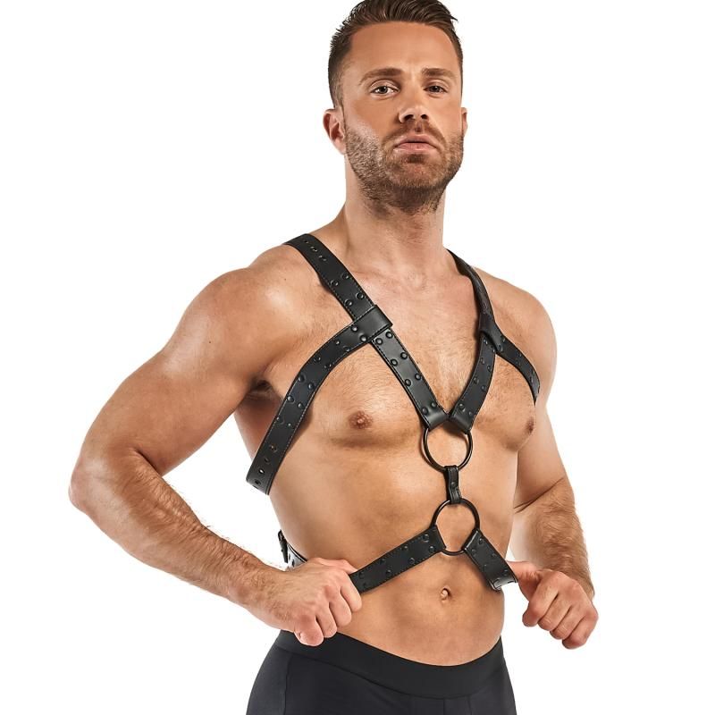 Rocco Bondage Harness Black image 1