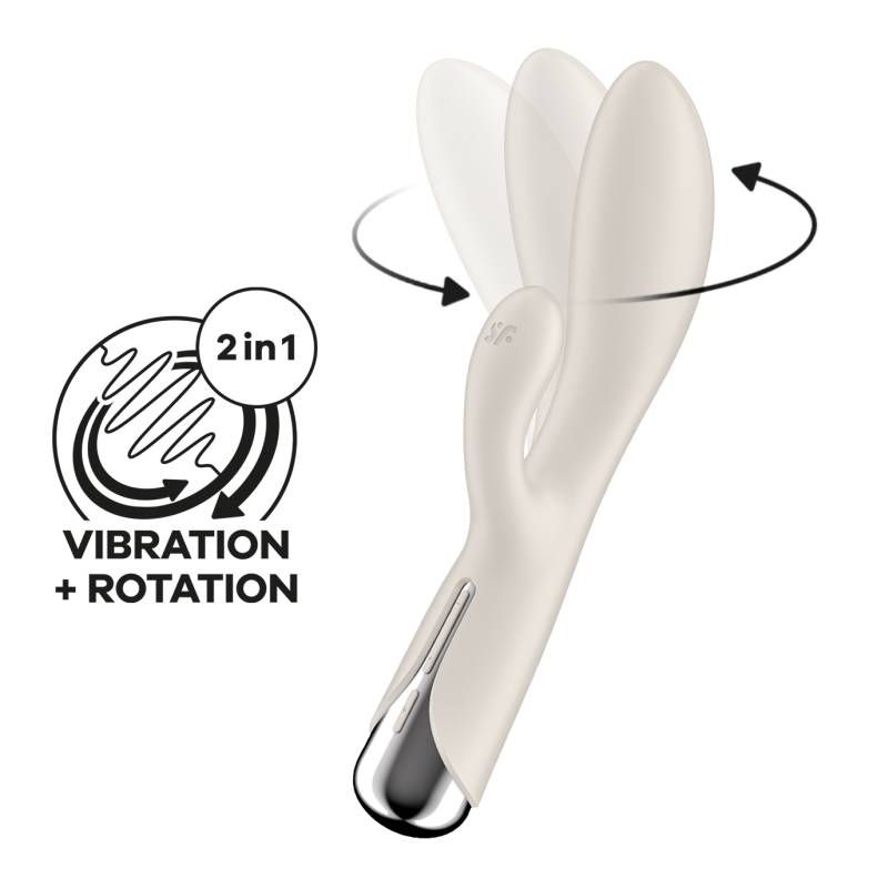 Satisfyer Spinning Rabbit 1 Beige image 1
