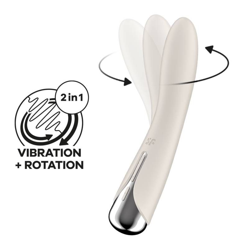 Satisfyer Spinning Vibe 1 Beige image 1