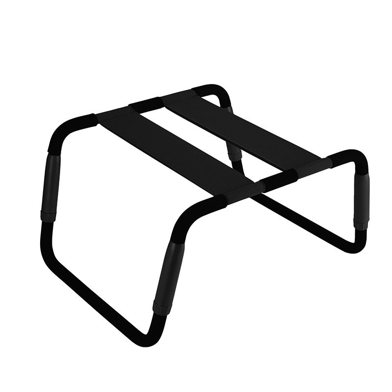 Sex Chair Adjustable Height Black PU Seat image 1