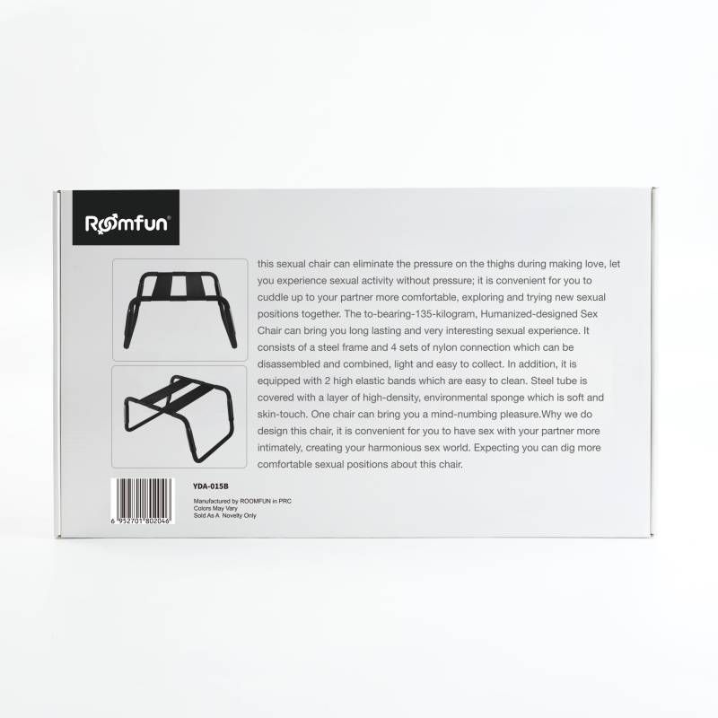 Sex Chair Adjustable Height Black PU Seat image 5