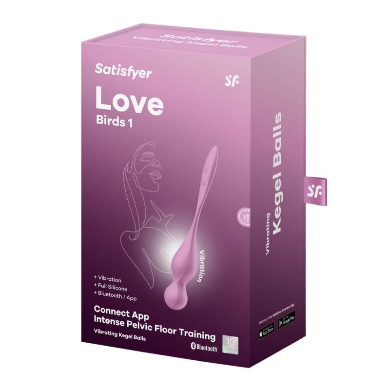 Satisfyer Love Birds 1 Kegel Pelvic Floor Trainer w Connect App Pink image 2