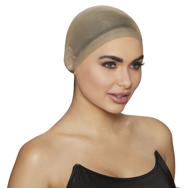 Dreamgirl Wig Cap Nude 2 Pc image 1
