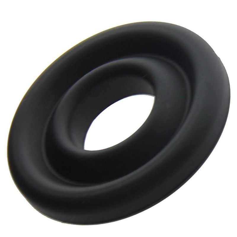 Silicone Donut Cushion Black for Pump Cylinder 2.15in - 2.5in Dia image 1