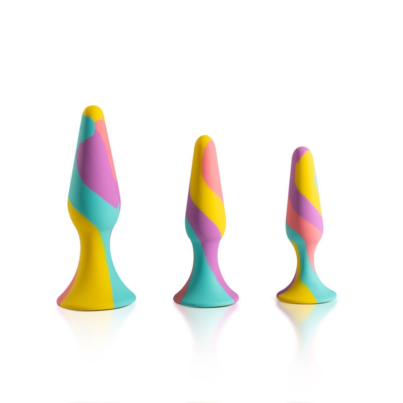 TriPlugs 3 Pc Silicone Anal Training Kit image 1
