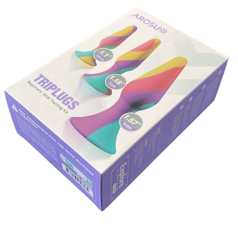 TriPlugs 3 Pc Silicone Anal Training Kit image 5