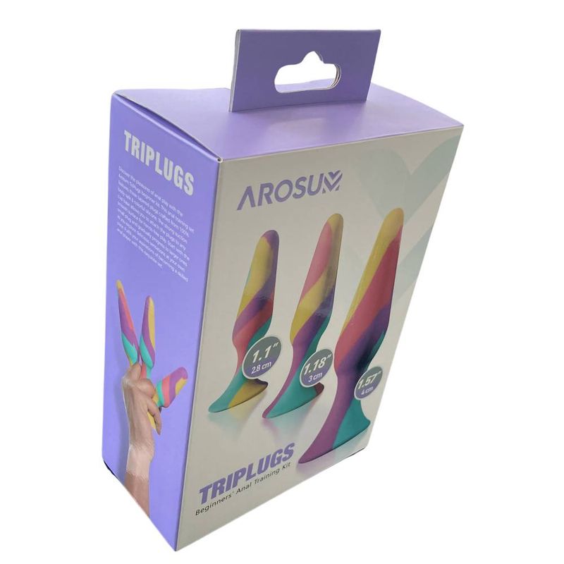 TriPlugs 3 Pc Silicone Anal Training Kit image 6