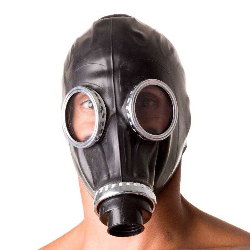 Classic 80s Fetish Rubber Gas Mask image 2