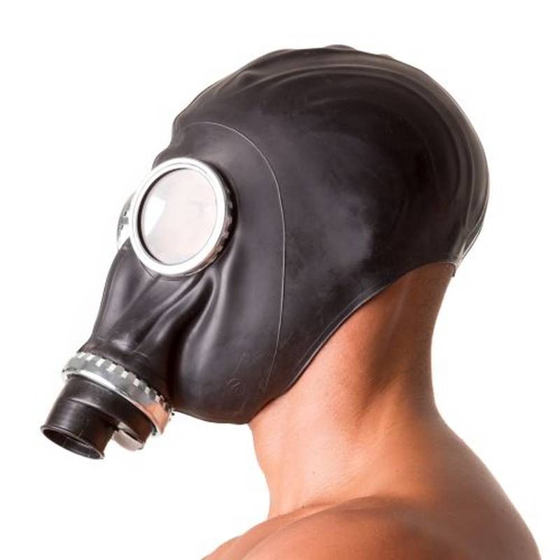 Classic 80s Fetish Rubber Gas Mask image 3