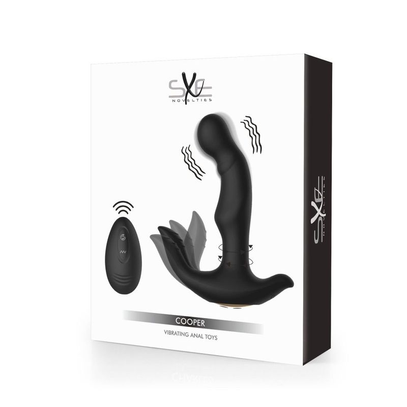 SXE Cooper Vibrating Remote Control Anal Prostate Dildo Plug image 2