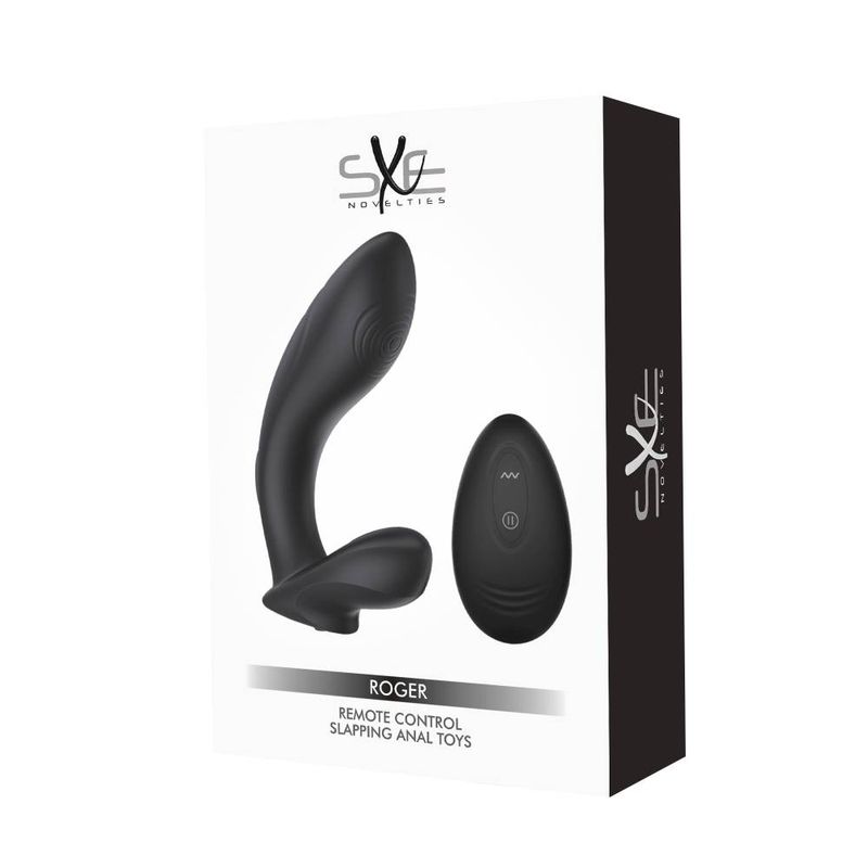 SXE Roger Remote Control Vibrating and Slapping Anal Dildo image 2