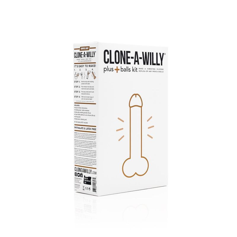 Clone a Willy Plus Balls Kit Medium Skin Tone image 2