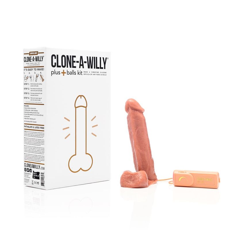 Clone a Willy Plus Balls Kit Medium Skin Tone image 3