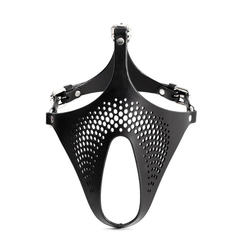 Ex Machina Genuine Leather Mask Black image 1