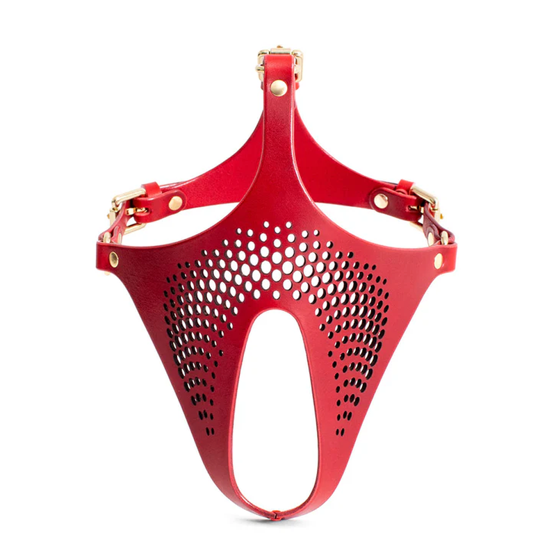Ex Machina Genuine Leather Mask Red image 1