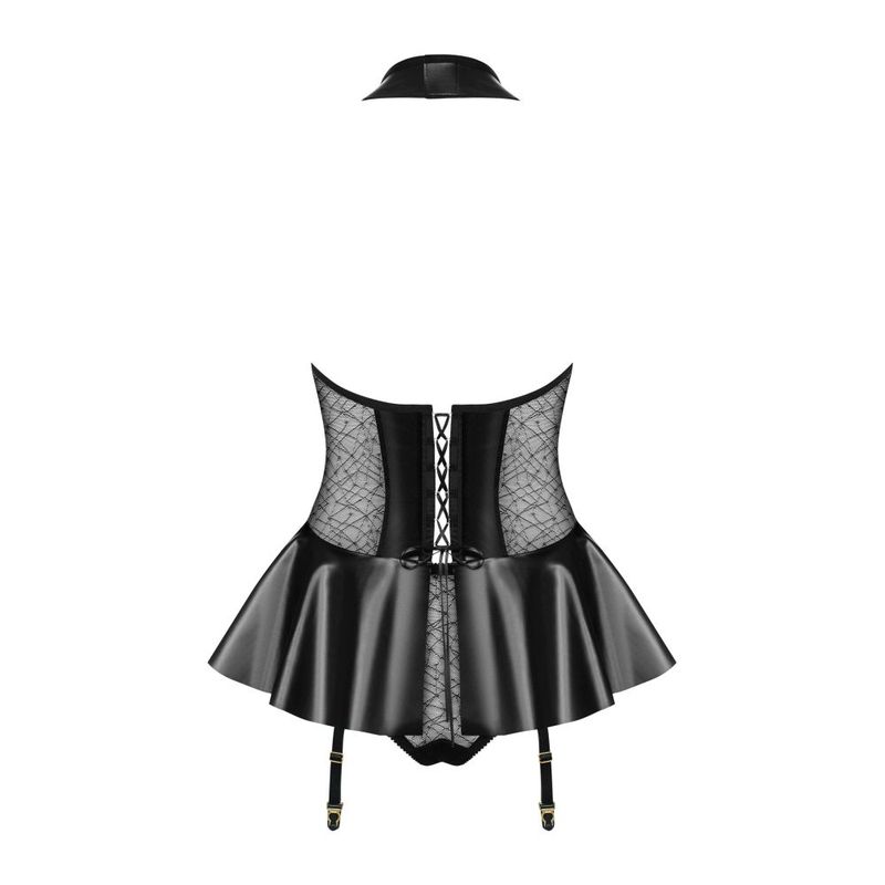 Hot Corset w Panties Black image 2