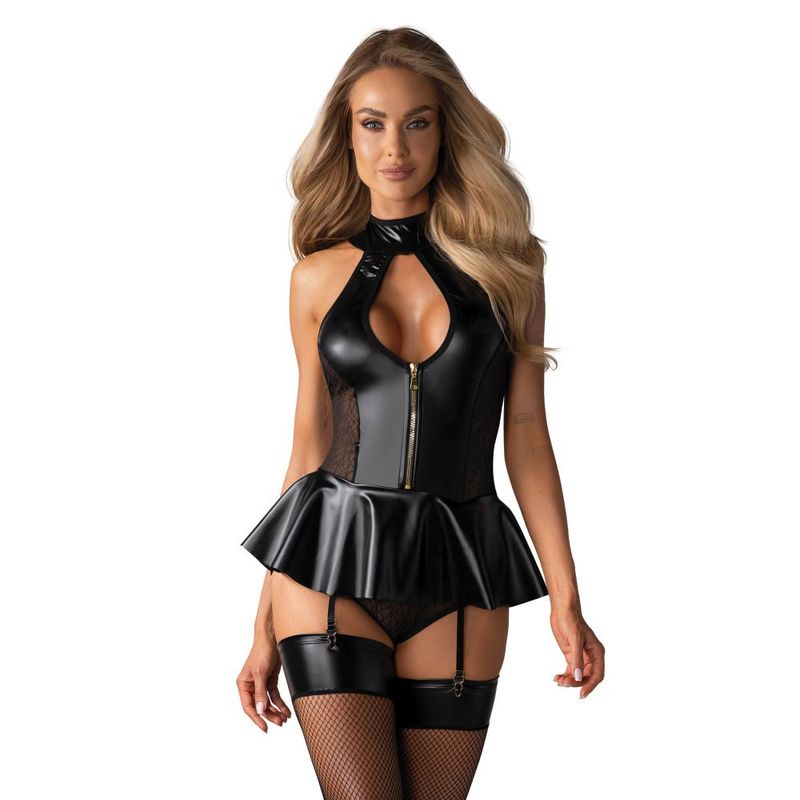 Hot Corset w Panties Black image 3