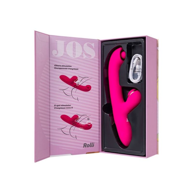JOS Rolli Stimulating Ball Vibrator with Vaccuum Clitoral Stimulator image 4