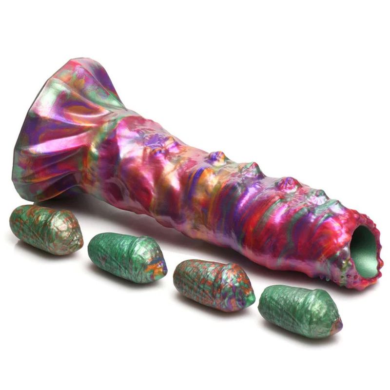 Larva Silicone Ovipositor Dildo w/ Eggs image 4