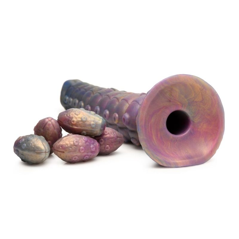 Deep Invader Tentacle Ovipositor Silicone Dildo with Eggs image 7